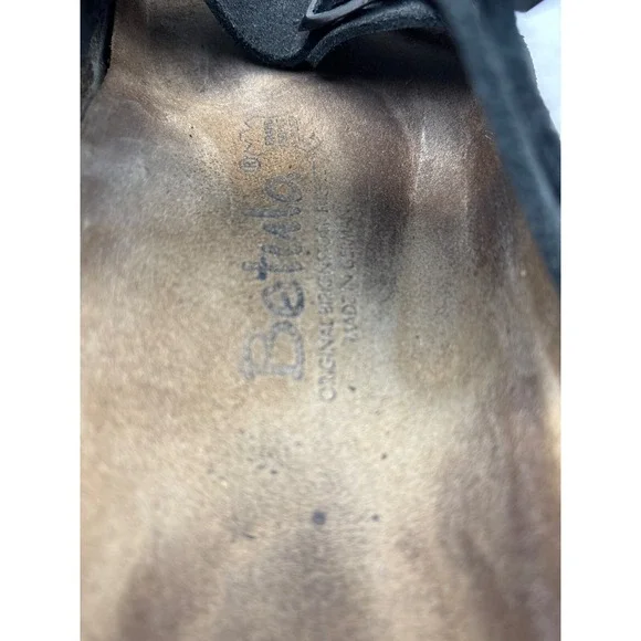 BIRKENSTOCK BETULA BLACK SANDALS DOUBLE STRAP WOMEN Sz 10 - Picture 8 of 9